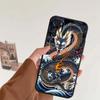 Модная иллюстрация дракона Чехол для телефона Для Motorola G85 Edge 50 G24 G35 G14 G04 40 G72 G34 G G54 G13 G32 5G Черный