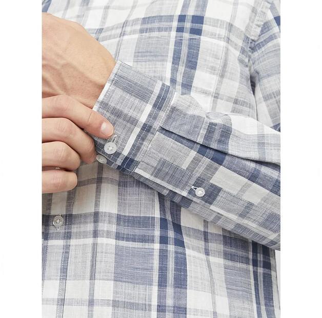 Jack & Jones Lubrook Slub Check Long Sleeve Shirt