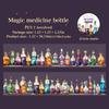 JIANWU 40mm*200cm The Witch's Potion Bottle Series Vintage Landscape Material Collage PET Tape Creative DIY Journal Stationery