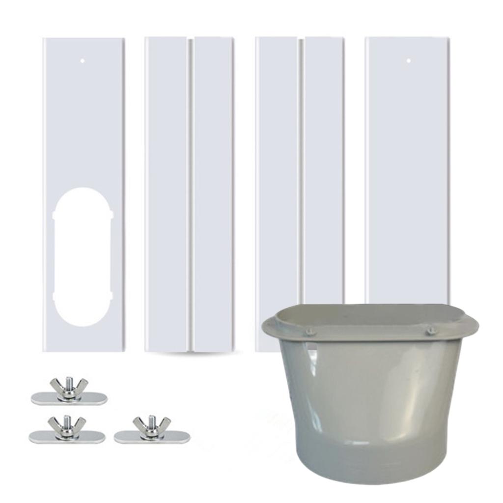 Портативный кондиционер Комплект для вентиляции окна Выхлопной шланг кондиционера Универсальный соединитель Регулируемый уплотнитель для окна Универсальная удлинительная труба для воздуховода