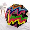 1pc Abstract Art Print Automatic Folding Umbrella, Casual Outdoor Accessory, Birthday Festival Gift yy251126168