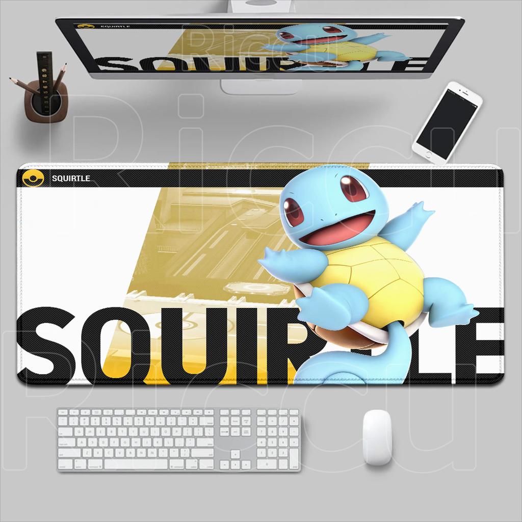 XXL Gaming Laptop Office Convenient Mousepad HD Printing squirtle Anime Desk Carpet Large Lock Edge Pokemon PC Keyboard Tablemat