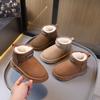 Children's Snow Boots 2025 Winter New Boys' Velvet Thickened Cotton Boots One Pedal Korean Version of Girls' Warm Short Boots