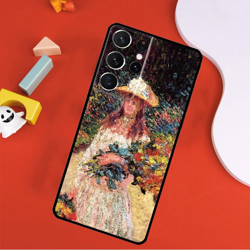 Чехол для телефона Claude Monet Garden Lotus Bridge для Samsung Galaxy S25 Ultra S24 Ultra S9 S10 S20 S21 S22 S23 Plus S24 FE