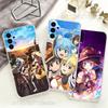 Чехол для телефона Megumin Anime K-KonoSuba для Samsung S24, S25, S30, S23, S21, S22, S20, S10, 5G, FE, lite, Plus, Ultra Прозрачный прозрачный чехол