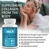 Multi Collagen Complex Capsules Type I II III V X with Vitamin C Biotin Hyaluronic Acid, 120 Capsules