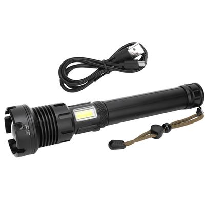 Мощный фонарик XHP90 COB из алюминиевого сплава с USB-зарядкой, электрический фонарь для кемпинга и туризма