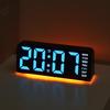 Digital Alarm Clock with Mood Light TEMP Date Week 2 Alarms Snooze Table Clock 4 Levels Brightness 12/24H Electronic LED Clock