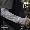 Men's Summer Sun Protection Ice Silk Arm Sleeves, Extended & Wide, Plus Size Loose Fit, Camouflage Sun Protection Ice Arm Sleeves