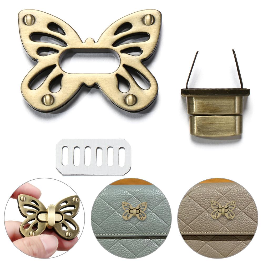 Fashion Leather Craft DIY Accessories Retro Turn Lock Bag Clasp Hardware Bee Shape Metal Buckles