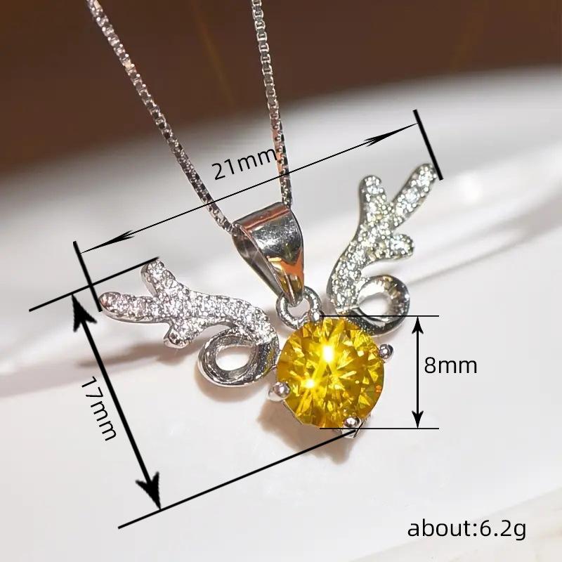 Yilu Has Your Zircon Ожерелье, женское, платиновый кулон с медным покрытием, цепочка на ключицу.