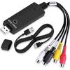 VHS To Digital Converter, Video Capture Card USB 2.0 Audio Video Capture Card Device Old VHS Mini DV Hi8 DVD VCR To Digital Converter For Mac