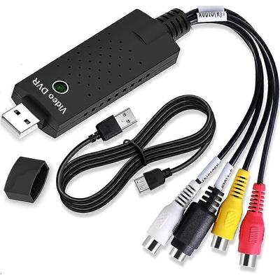 Конвертер VHS в цифровой формат, Карта видеозахвата USB 2.0 Устройство захвата аудио и видео Старый VHS Mini DV Hi8 DVD VCR в цифровой конвертер для Mac