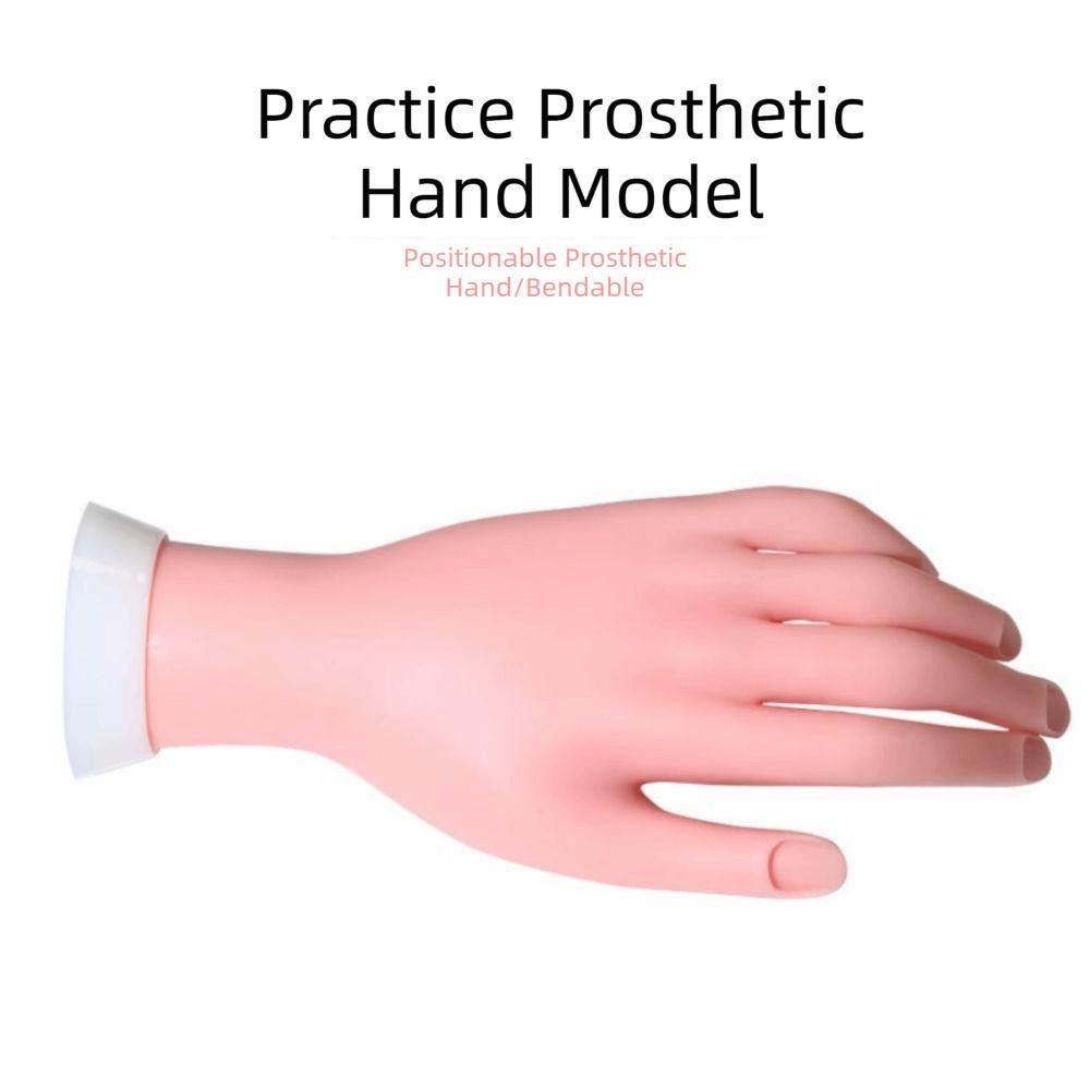 Bendable Nail Practice Hand Flexible Positioning Fake Hand Mannequin Hand Manicure Practice