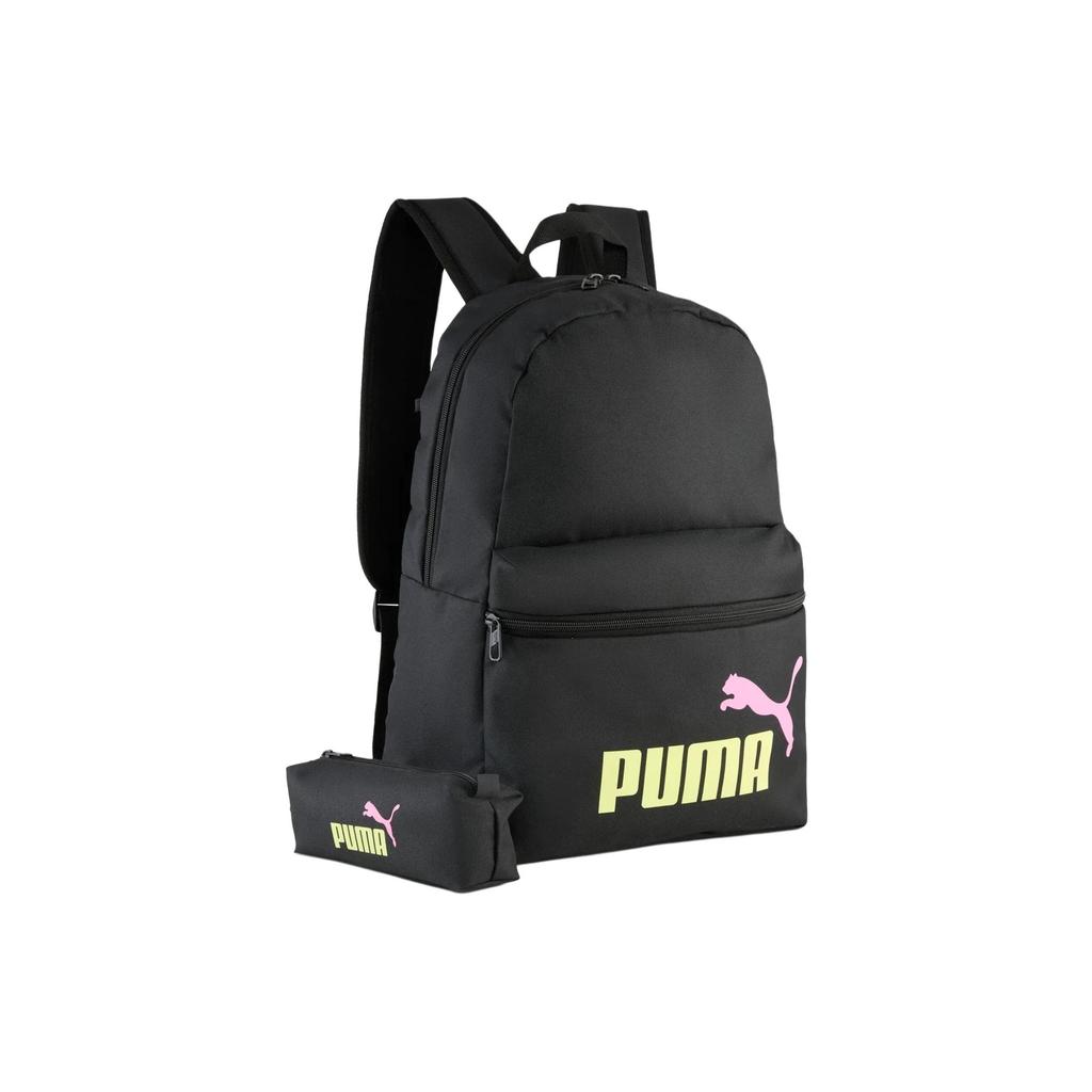 Puma Рюкзак с логотипом-буквой, на молнии, из полиэстера, унисекс, черный 091191-04