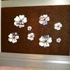 Home Decor 3D Mirror Wall Stickers Quote Flower Acrylic Decal Home DIY Art