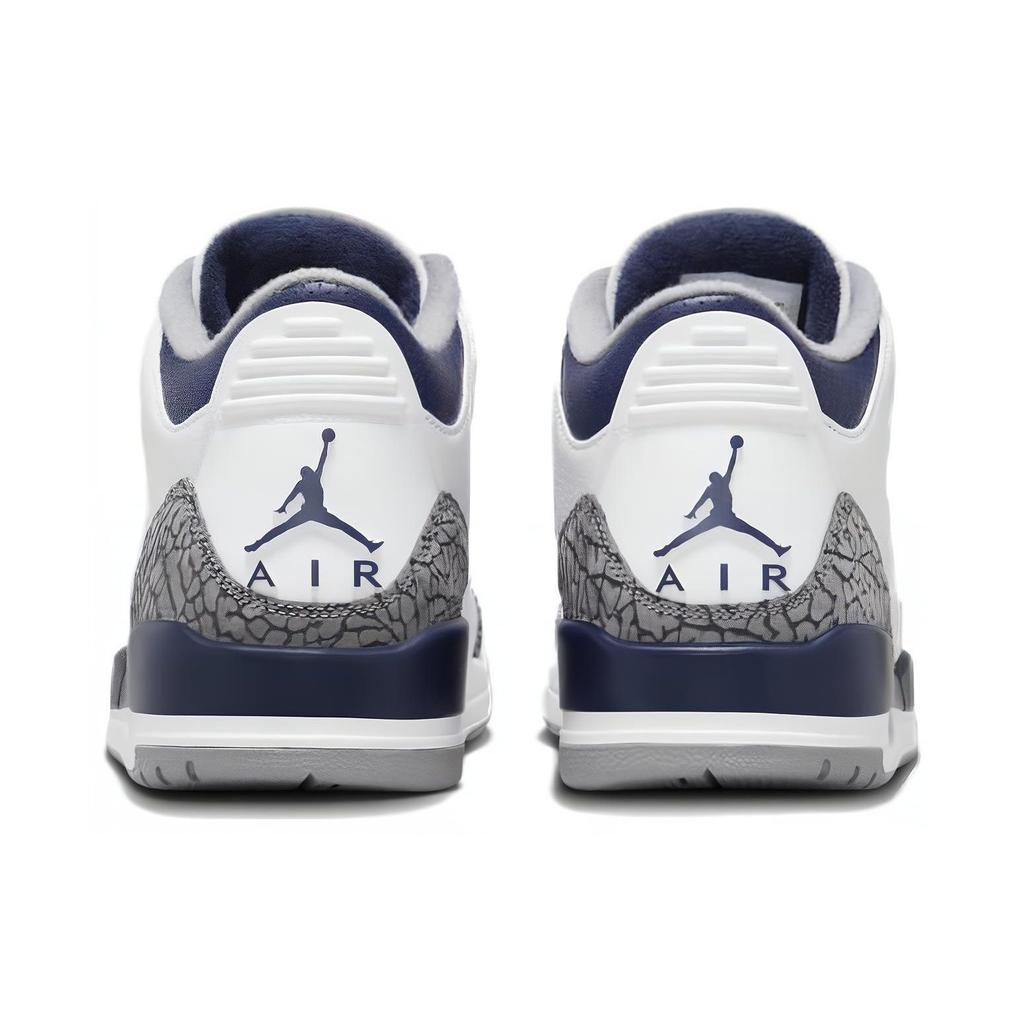 Air Jordan 3 Retro Midnight Navy Мужские кроссовки Белый цементно-серый Черный CT8532-140