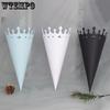 WTEMPO Crown-Shaped Confetti Paper Cones Hollow-out Decorative Paper Tubes Perfect for Party Favors Wedding Celebrations Birthday Christmas