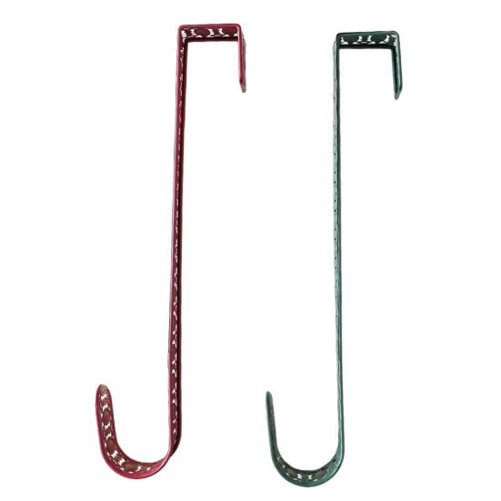 15" Вешалка для венка Металлическая вешалка для венка на дверь Не царапающаяся Накладная вешалка-крючок для Рождества Хэллоуина Входная дверь