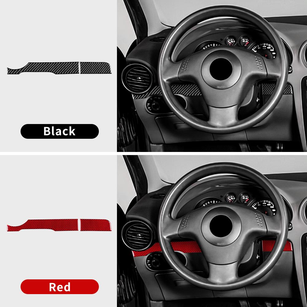 Для Seat Ibiza 6L 2003 2004 2005 2006 2007 2008 Настоящая мягкая наклейка из углеродного волокна LHD Автомобиль Основная полоса водителя Внутренние аксессуары