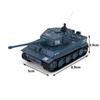 HJKLMM 1/72 Scale German Tiger I 2.4GHz Remote Control Mini Tank with Rotating Turret and Sound (D)