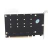 Адаптер M.2 NVME SSD to PCIE X16, 4-портовая высокоскоростная карта Soft Raid 4x32 Гбит/с с индивидуальным светодиодом