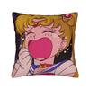 Sailor Moon Kawaii Meme Pillow Case  Funny Pillow Cover Comfy Pillowcases For Living Room Sofa