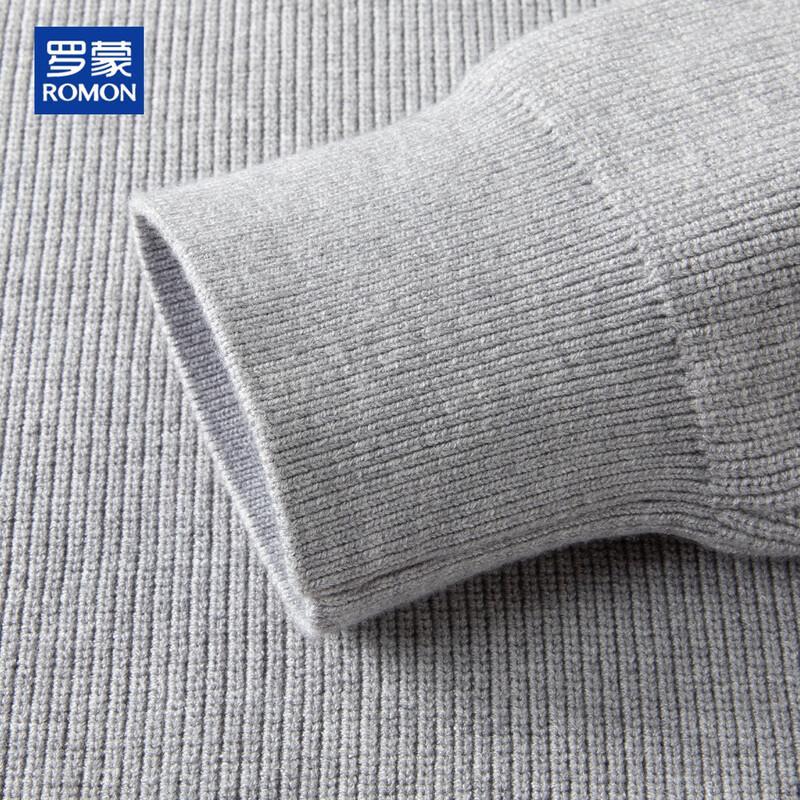 ROMON Men's Business Casual Collared Knit Sweater