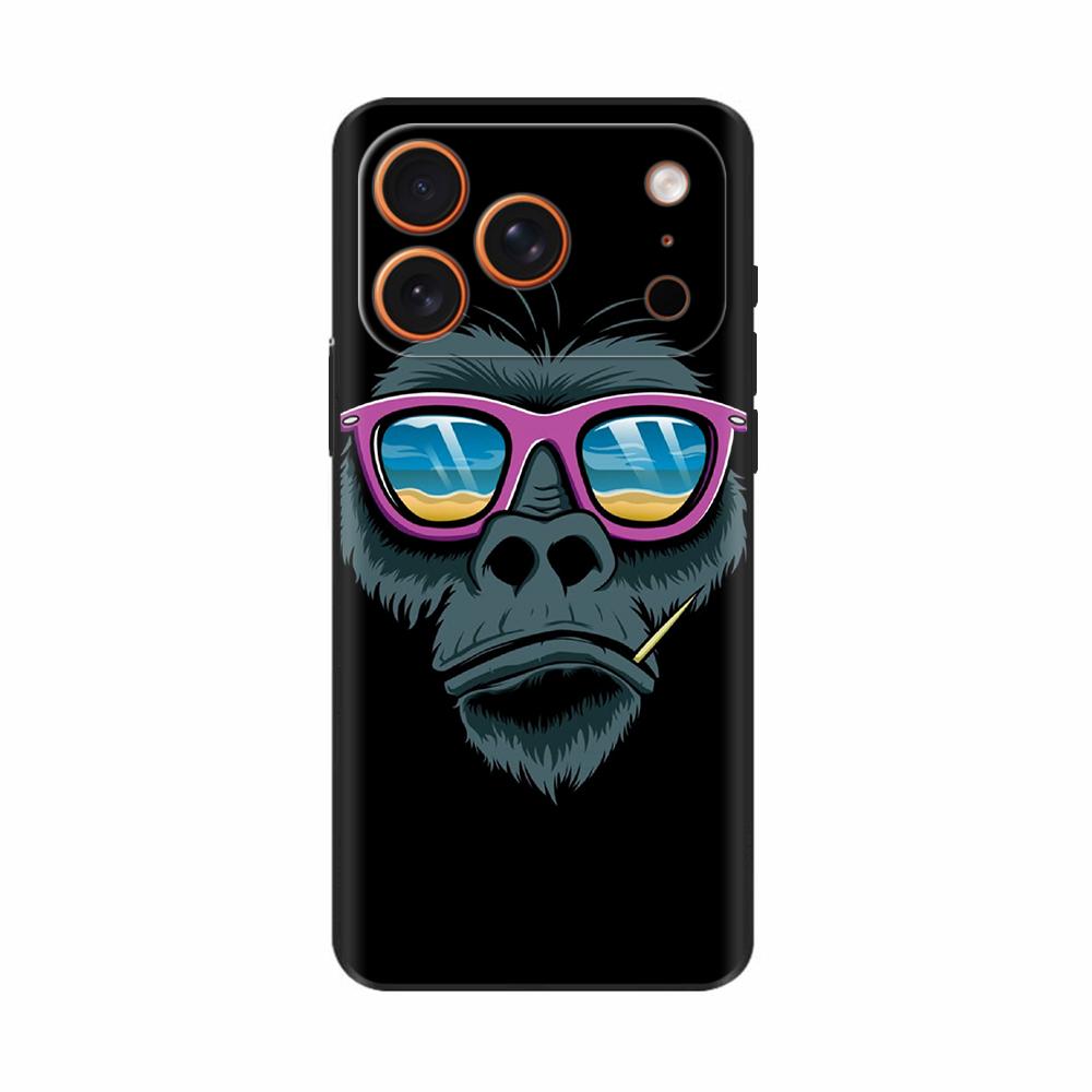 Мягкий чехол для телефона iPhone 17 Pro Крутой Волк Лев Защитный чехол для iPhone 17 Pro Max Жидкий силиконовый бампер для iPhone Air