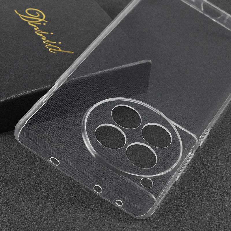 For OnePlus Ace 3 5G/12R 5G Case TPU Clear Phone Cover with Precise Lens Cutout