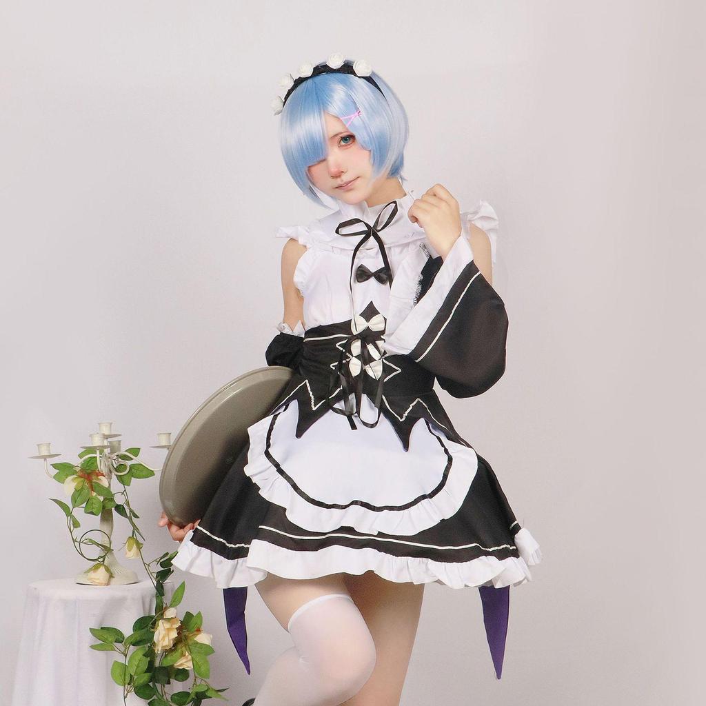 Ре:Ноль - Косплей-костюм Рем и Рам из Туманного города