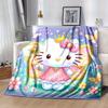 1шт. Плед-накидка Hello Kitty Фея-Принцесса - Идеально для дома, офиса, использования на улице, Идея для подарка, Подходит для всех сезоновz041730