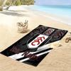 Name Custom Fulham FC Print Beach Towel, Large Soft Quick Dry Towel for Beach Camping Swimming