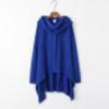 Women S Hooded Long Sleeve Solid Mid Length Sweatshirt European Style