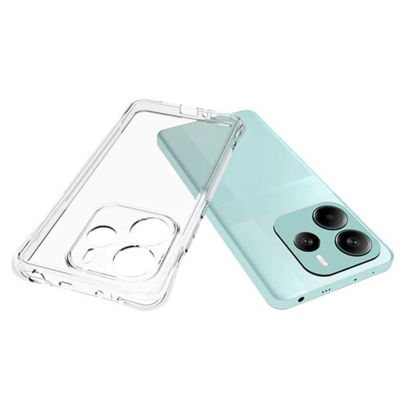Прозрачный ТПУ чехол для Xiaomi Redmi Note 14 5G WANLONFENG Серия TM 2.0 мм Задняя крышка для телефона