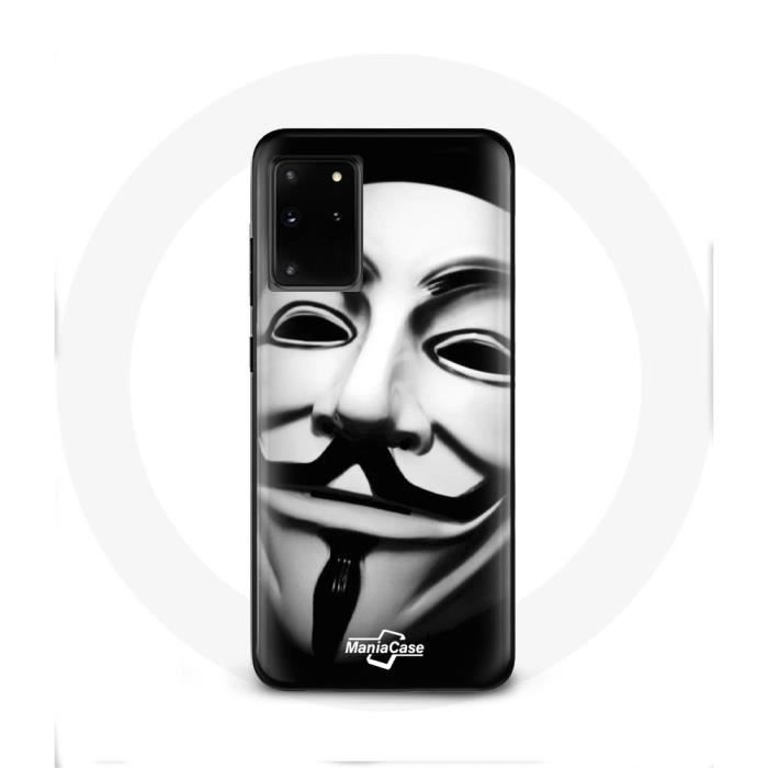 Case - We Are Legion - Samsung Galaxy S11 Plus - Flexible - White - Anonymous Mask