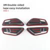 Для Hyundai Tucson NX4 2021 2022 2023 гибридный автомобиль N Line внутренняя дверная ручка чаша отделка рама крышка ABS углеродное волокно аксессуары