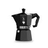 Bialetti Moka Exclusive Black Direct Stove Maker Espresso Maker 3-Cup (Coffee Makinetta)