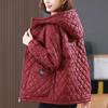 Middle-aged Mother Loose Casual Women's Winter Parka Coat Comfortable Long Sleeve Ladies Down Cotton Jacket
