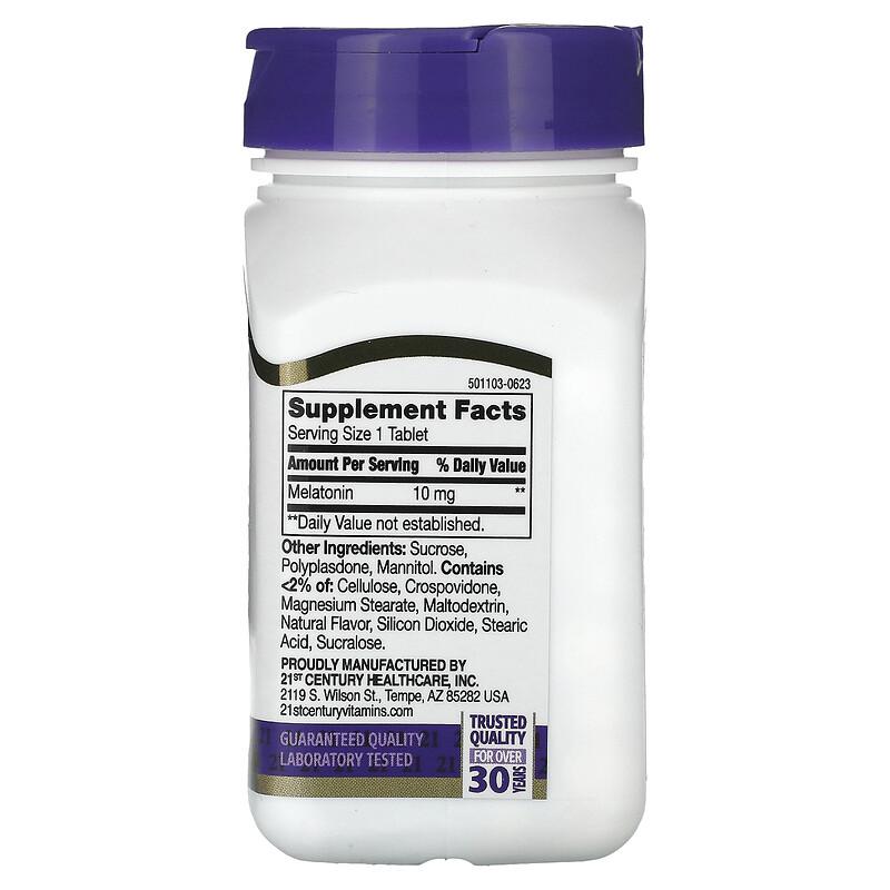 Melatonin, Quick Dissolve, Cherry, 10 mg, 360 Tablets
