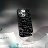 Крутой чехол для телефона с формулой и крутым узором для iPhone 17 16 e 15 14 13 12 Pro Max, защитный чехол из овчины с серебристой окантовкой