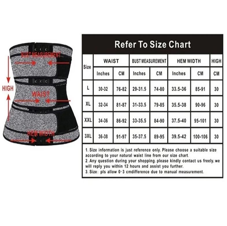 Men Waist Trainer Fitness Waist Trimmer Belt Workout Cincher Corsets Slimming Body Shaper Weight Loss Fat Burner Sweat Straps