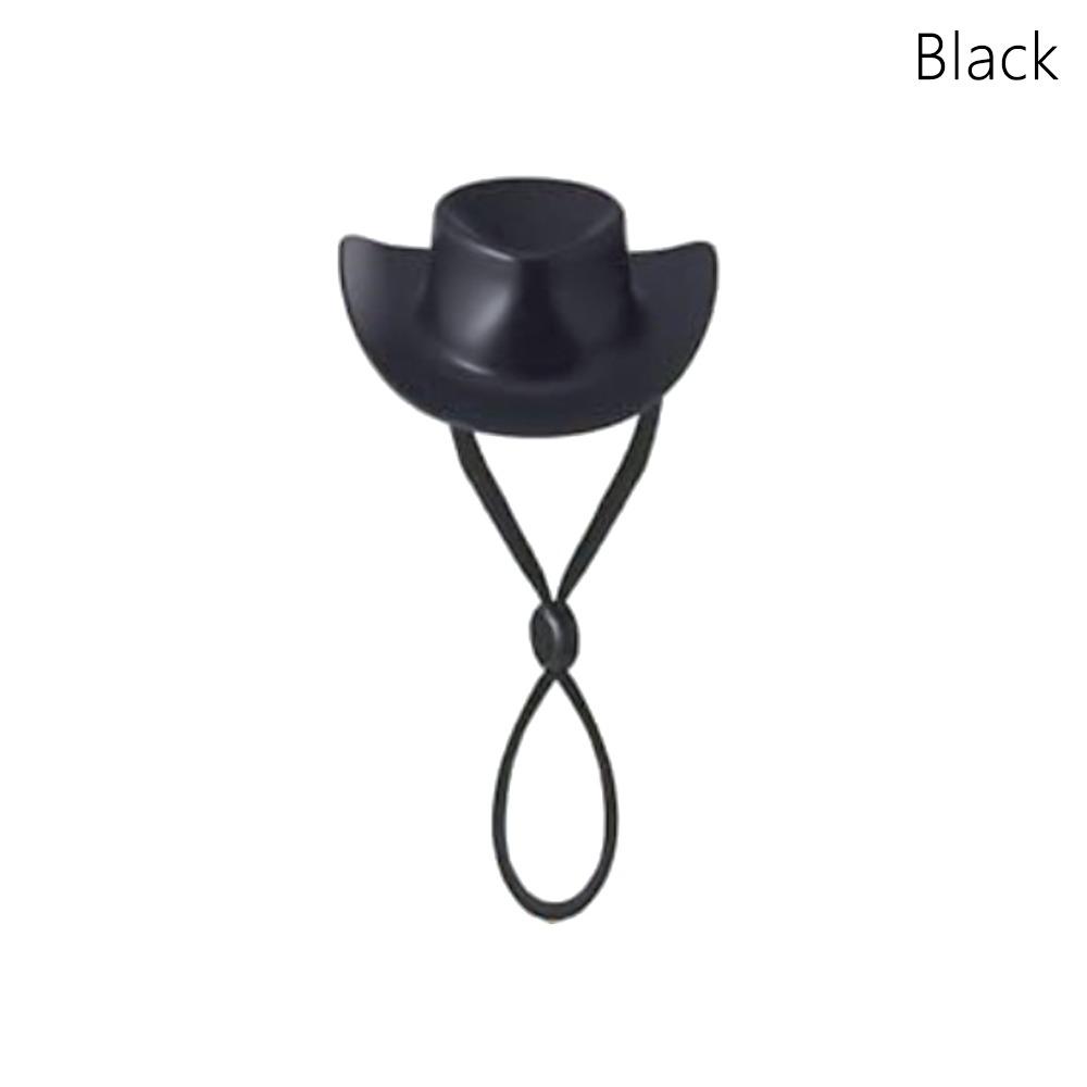Resin Cowboy Hat with Rope Goose Statue Cap Fun Mini Desk Goose Hat Desk Accessories