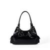 Small Niche Design, High-end Motorcycle Style Armpit Bag, New Trend, Versatile Heart Pendant, Hand-held Shoulder Bag