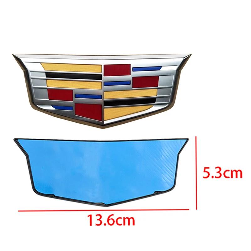 For Cadillac XT5 2016-2025 2PCS New Alloy Car Front Grille Emblem Rear Trunk Badge Stickers Decals Auto Modifiction Accessories