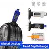 Digital Depth Gauge Caliper Tread Depth Gauge LCD Tire Tread Gauge For Car Tire 0-25mm Measurer Tool Caliper Repair Tools