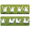 Simulation Foam Dove 3D Embedded Eyes Real Feather Attachment Spreading Wings Adorable Photograph Prop Peace Dove for Garden