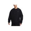 Nike Однотонный свитшот с круглым вырезом Solo Swoosh, флисовый пуловер с длинными рукавами, мужской свитшот HV1087-010