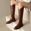 Winter Thick Sole Knitted Long Boots for Women Fashion Elastic Socks Shoes Boots Over Knee Round Toe Low Heels Botas