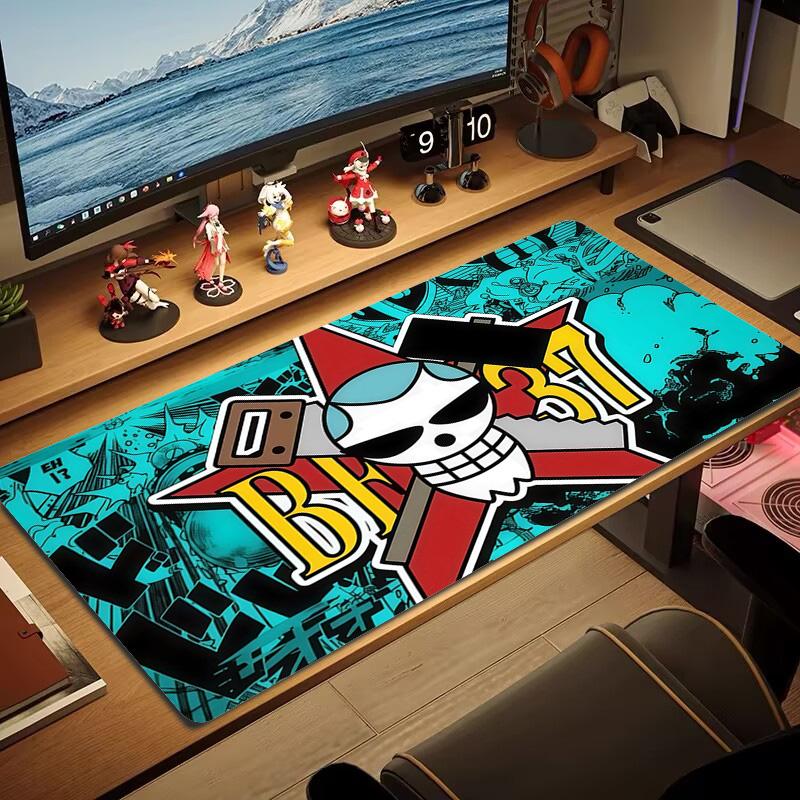 One Piece6 Print Cushion Non-slip Laptop Tablet Big Mousepad XXL Mat Mini PC Playmat With Lock edge